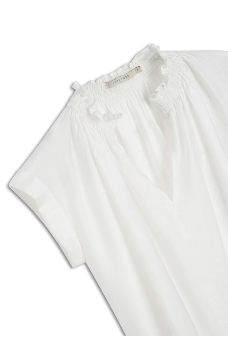 Blusa Crinckle Lastex Off White