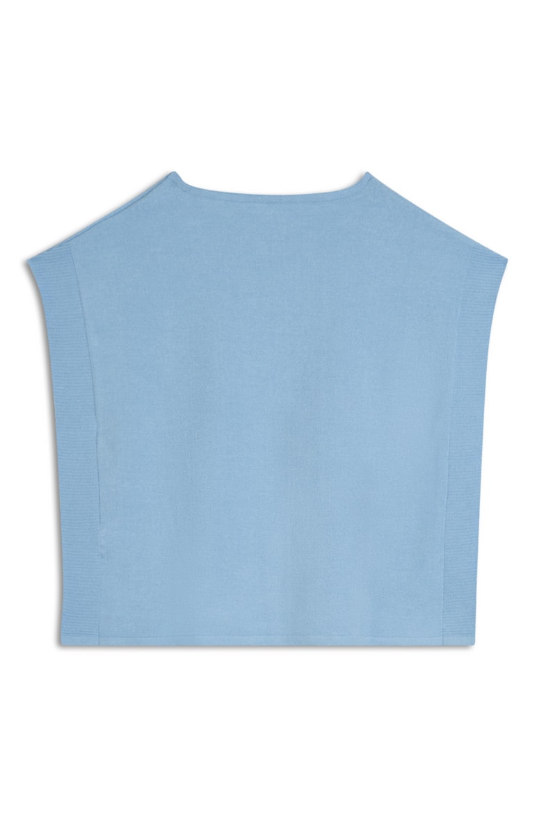 Blusa Cropped Cavas Azul Jeans
