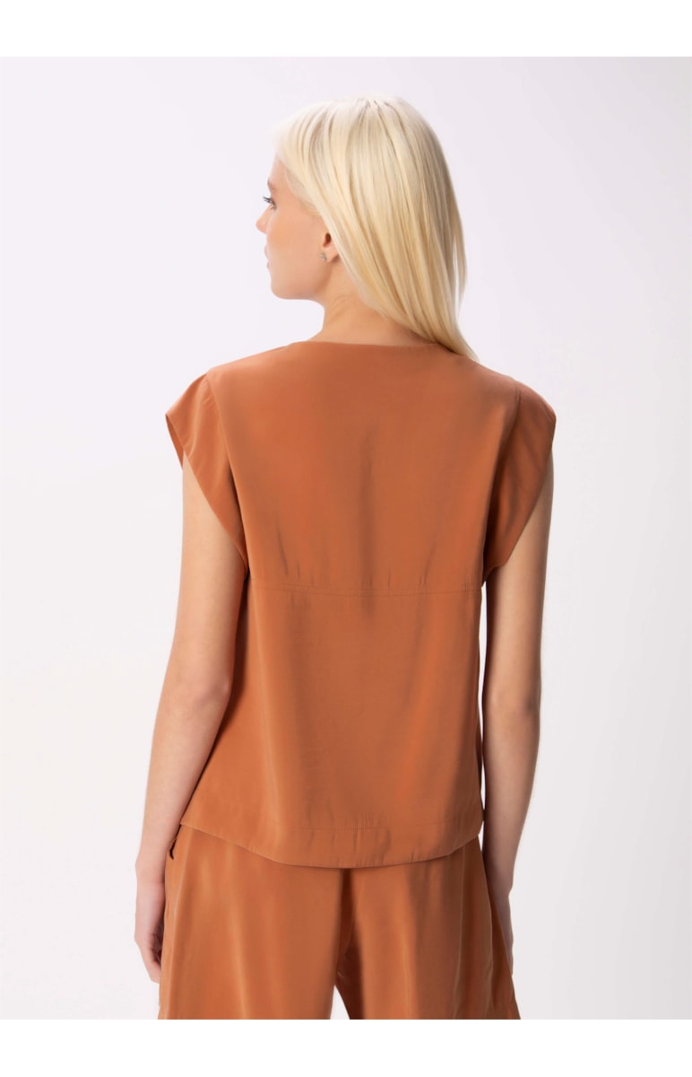 Blusa Cupro Touch Terra
