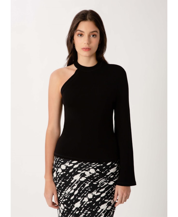 Blusa Cut Out Preto