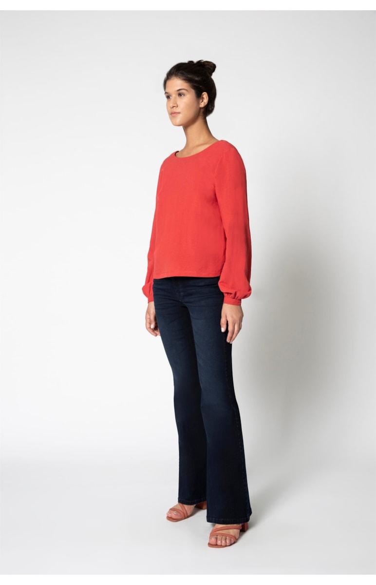 Blusa Decote Costas Vermelho