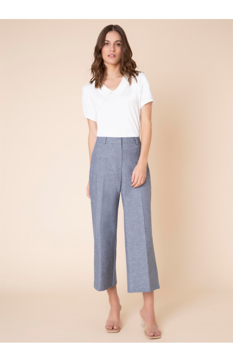 Blusa Decote Gravata Off White
