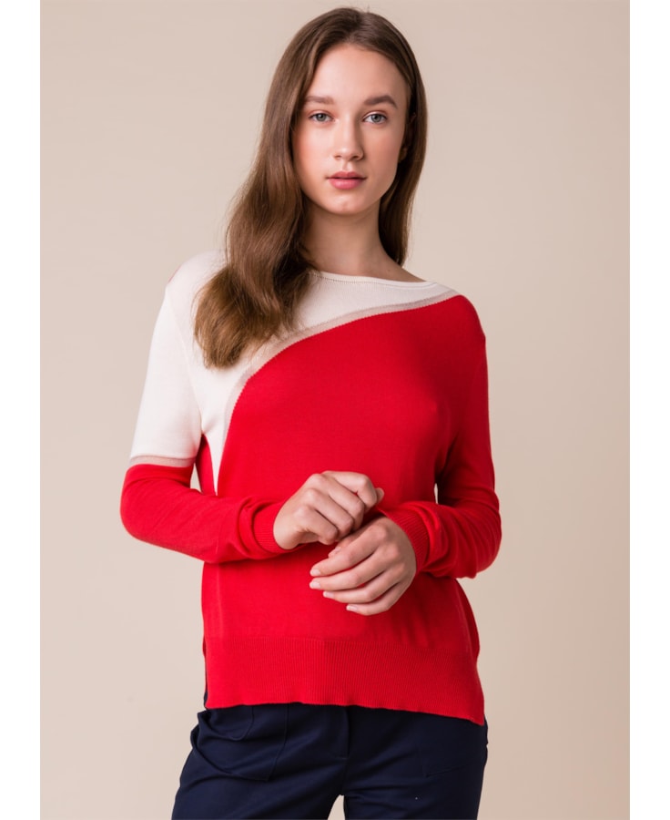 Blusa Detalhe Vazado Coral