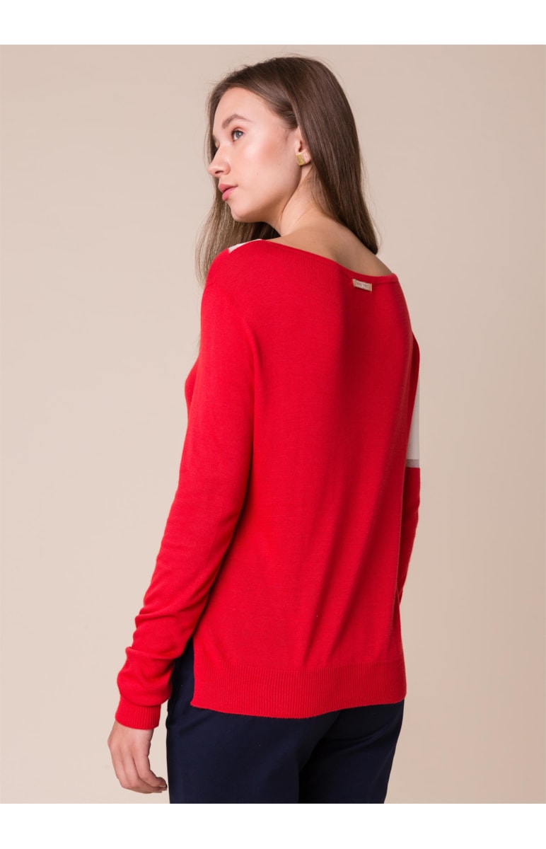 Blusa Detalhe Vazado Coral