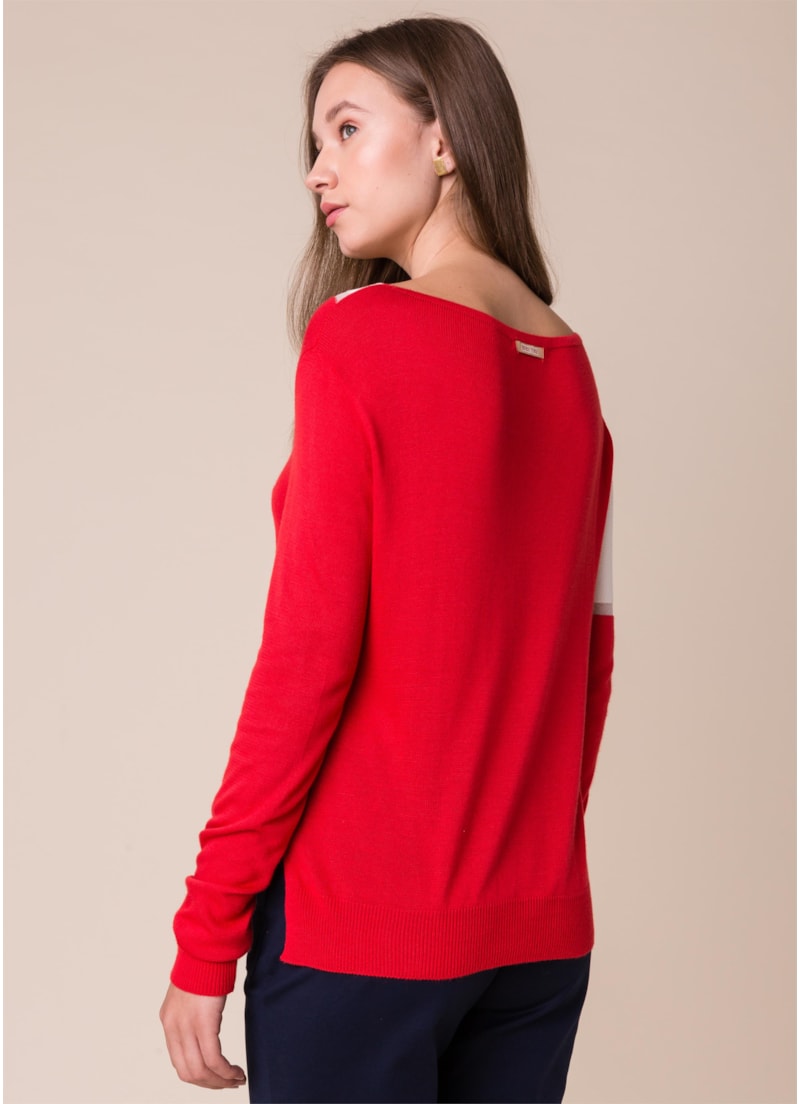Blusa Detalhe Vazado Coral