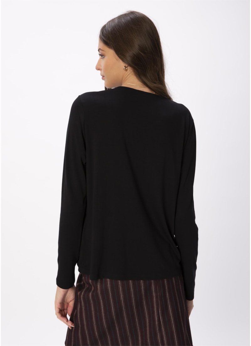 Blusa Fenda Básica Preto