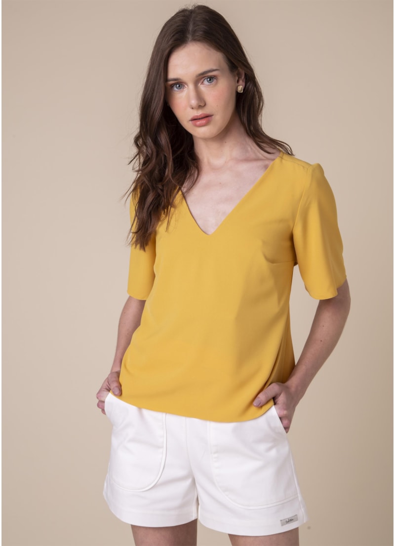Blusa Fivela Meia Lua Amarelo