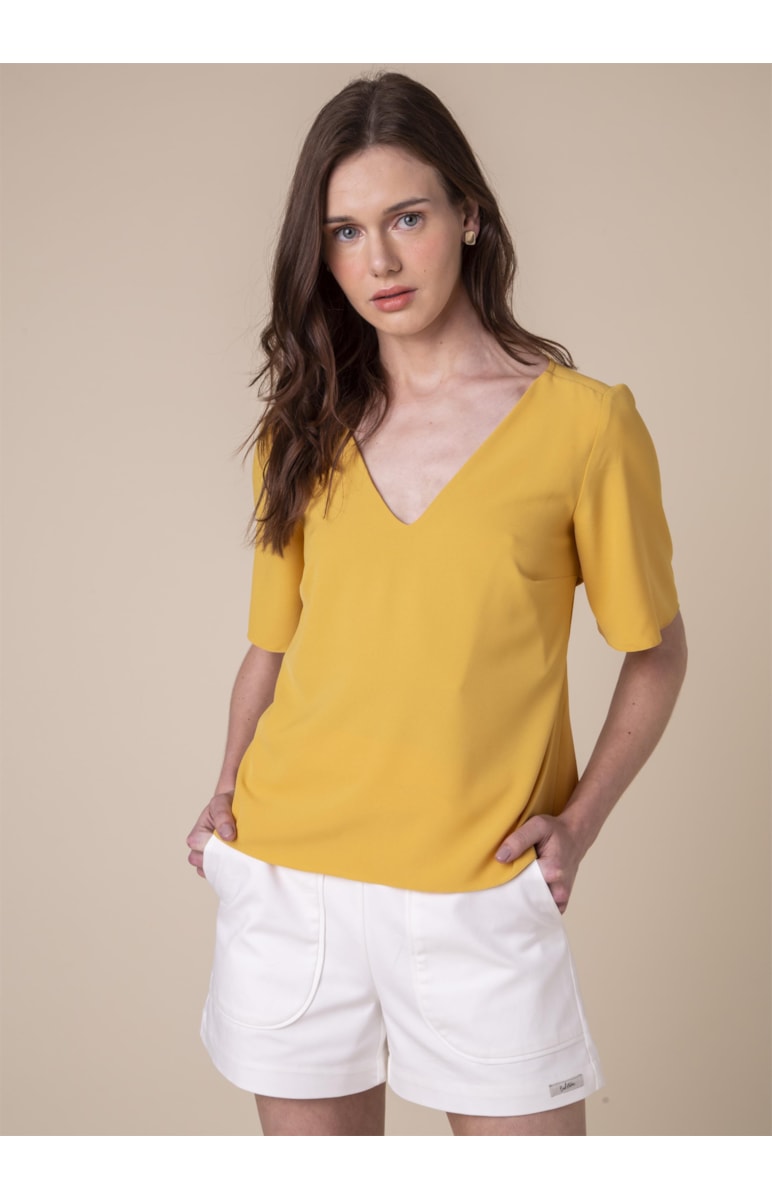 Blusa Fivela Meia Lua Amarelo