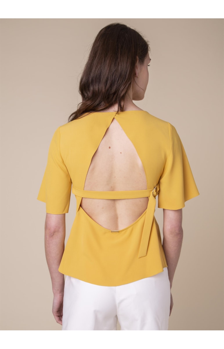 Blusa Fivela Meia Lua Amarelo