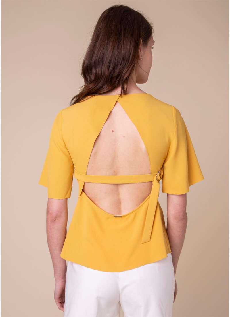 Blusa Fivela Meia Lua Amarelo