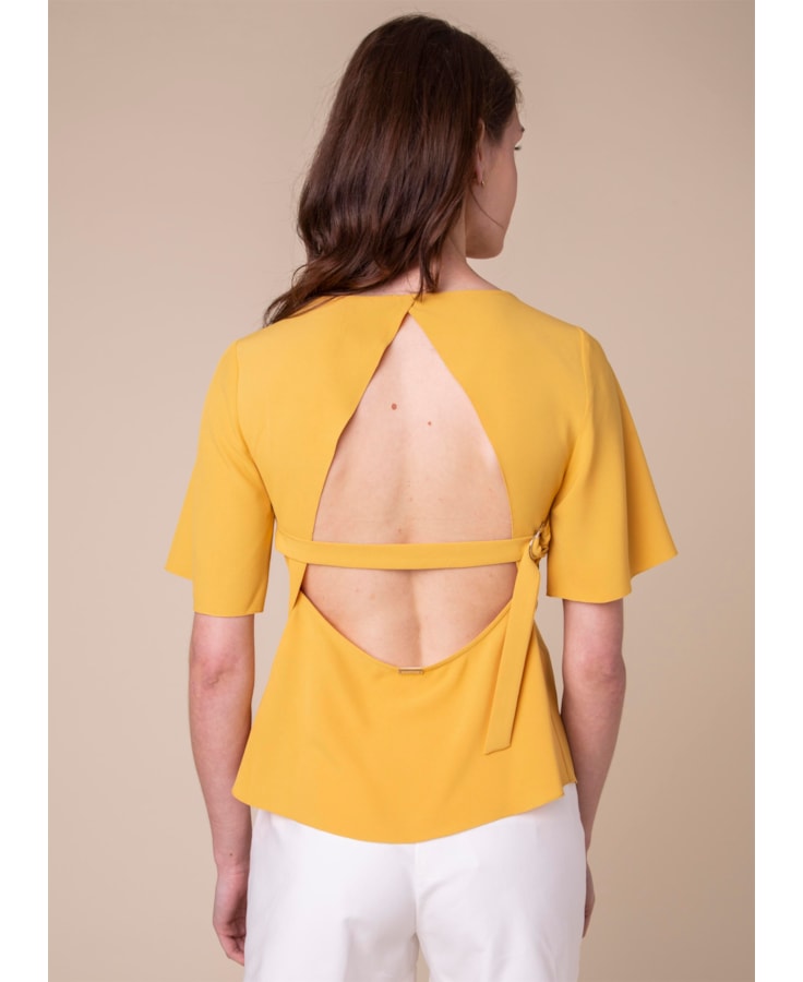 Blusa Fivela Meia Lua Amarelo