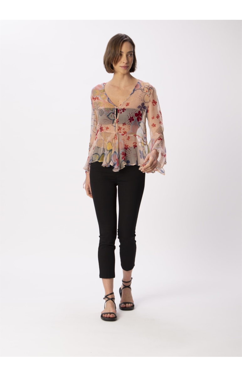 Blusa Floral Aquarela Estampado