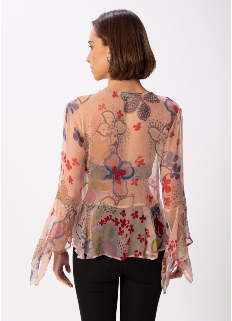 Blusa Floral Aquarela Estampado