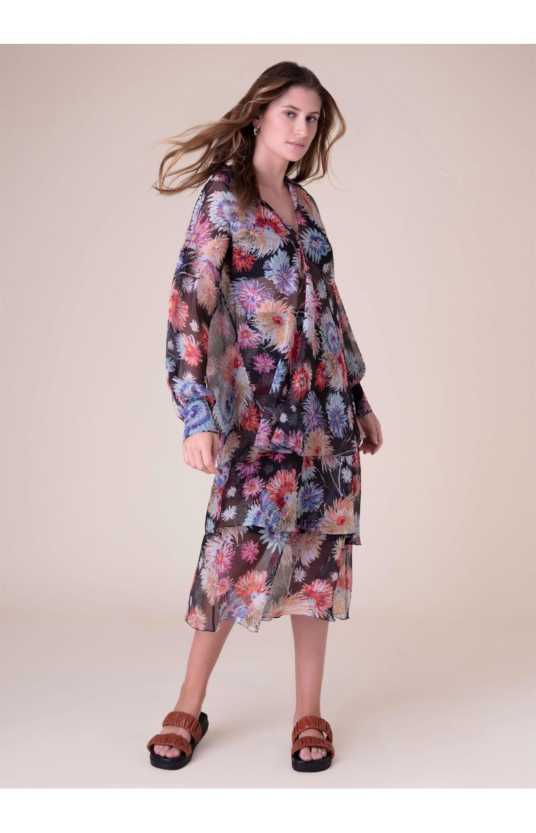 Blusa Flower Power Preto