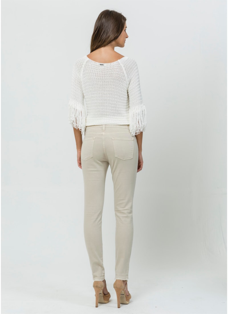 Blusa Franja 7/8 Off White