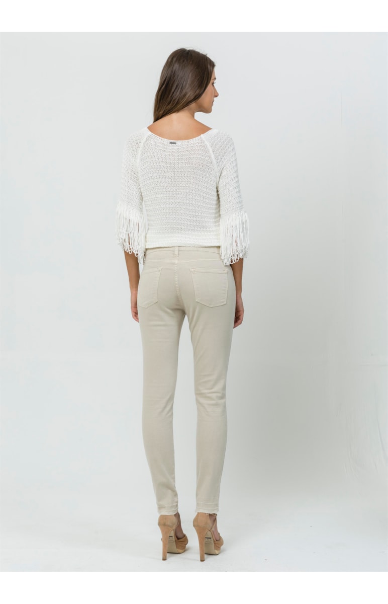 Blusa Franja 7/8 Off White