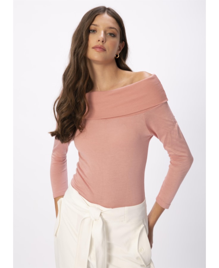 Blusa Gola Ribana Virada Rosa