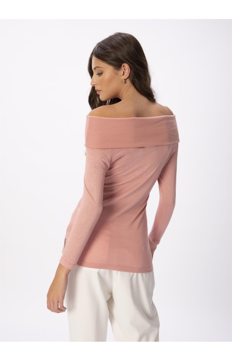 Blusa Gola Ribana Virada Rosa