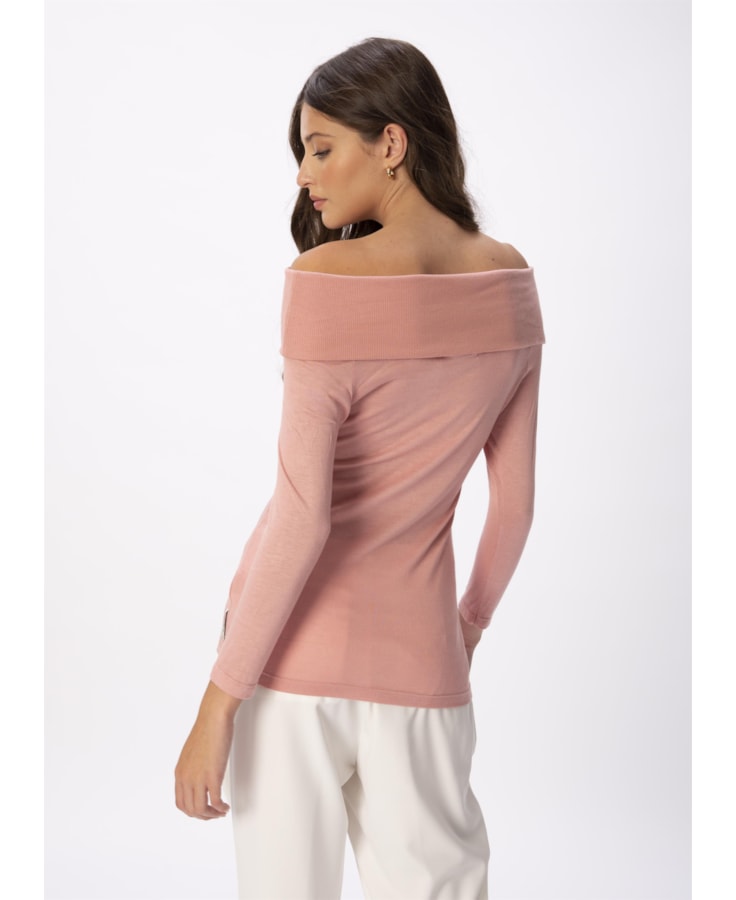 Blusa Gola Ribana Virada Rosa