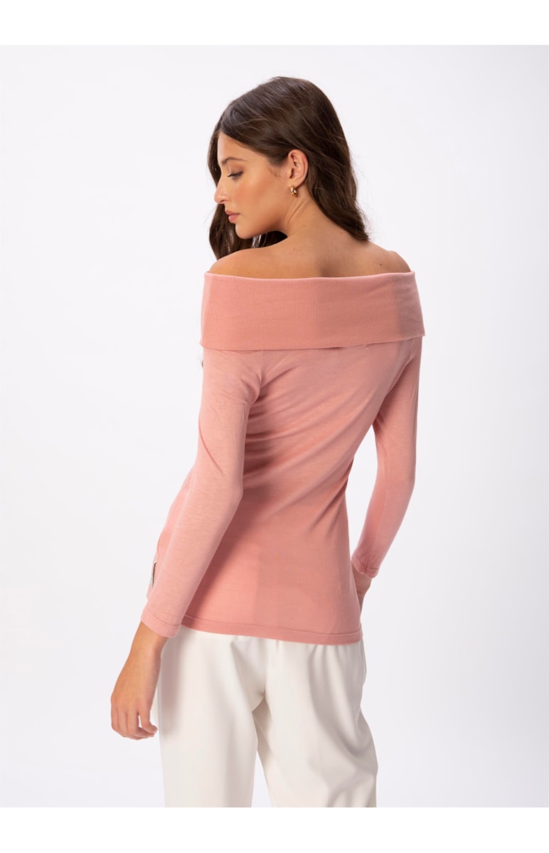 Blusa Gola Ribana Virada Rosa