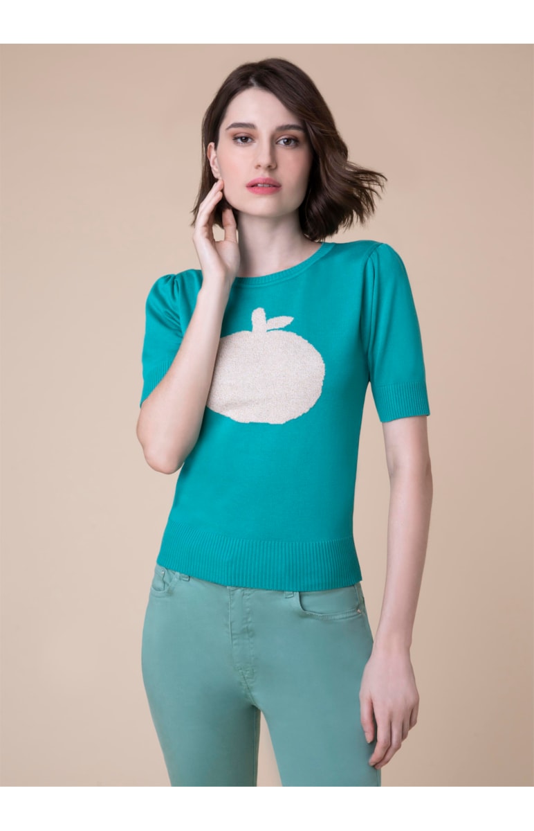 Blusa Green Apple Verde Agua
