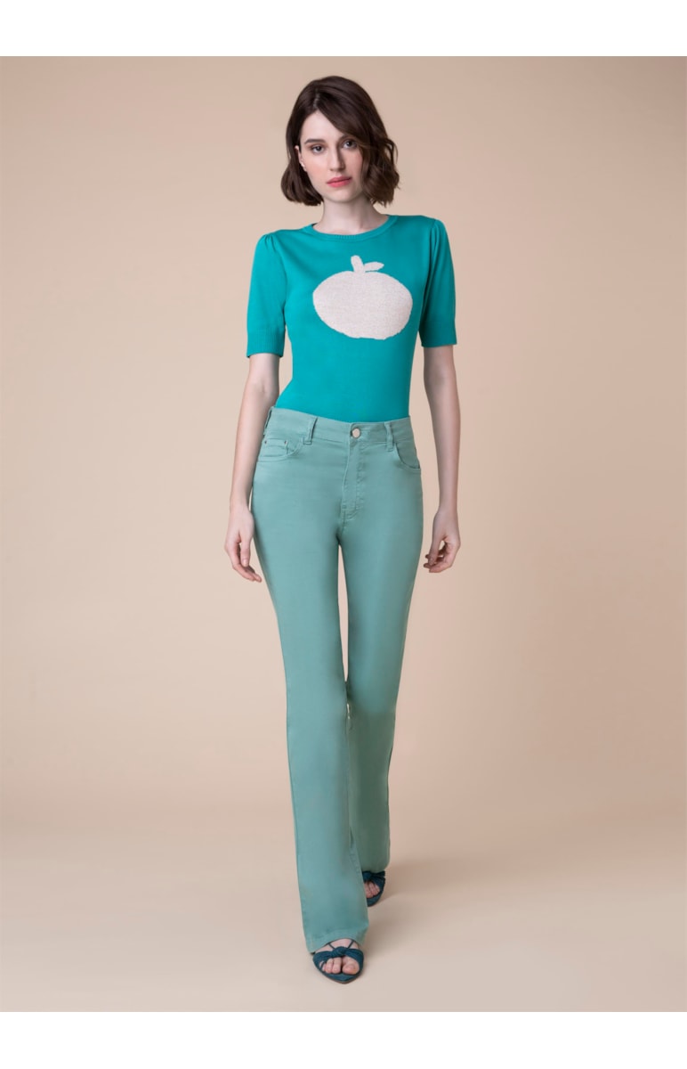 Blusa Green Apple Verde Agua