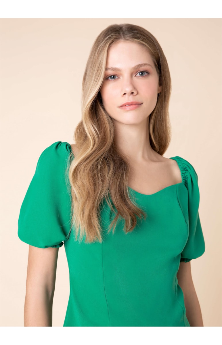 Blusa Lastex Verde Bandeira