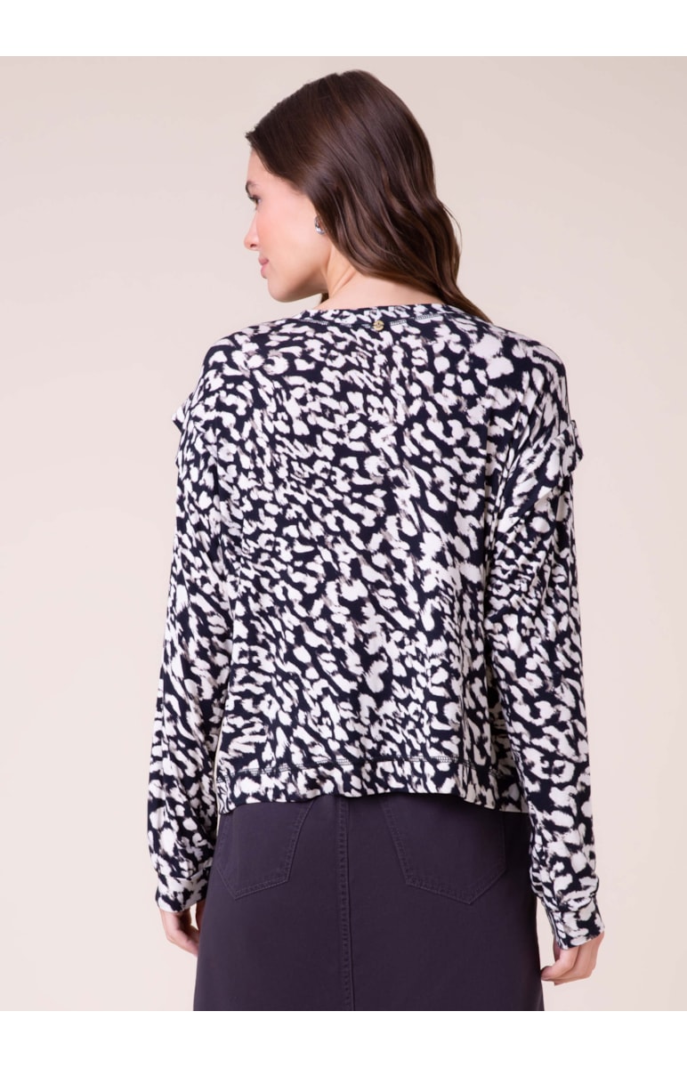 Blusa Leopardo Preto