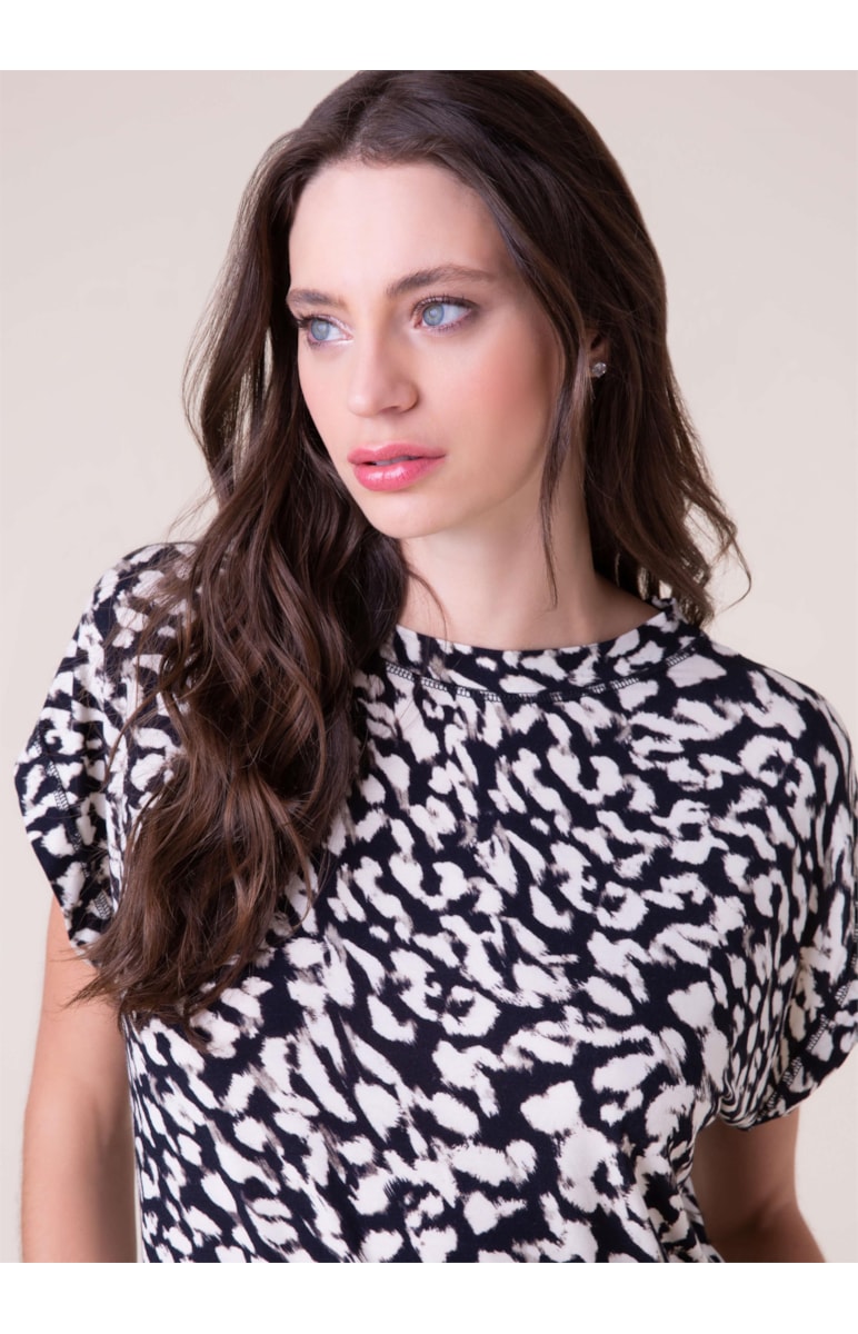 Blusa Leopardo Sleeveless Preto