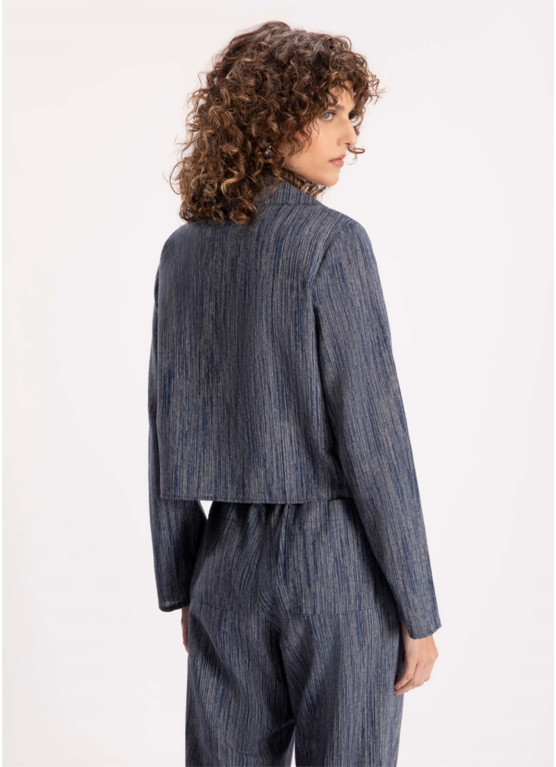 Blusa Linen Blue Rolote Marinho