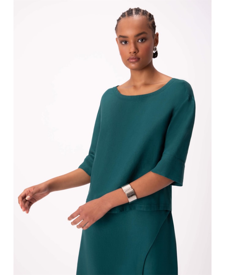 Blusa Linen Fresh Linho Bottle