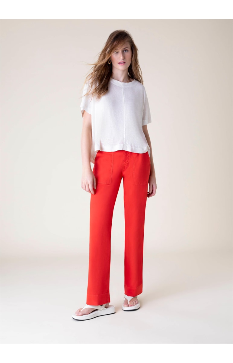 Blusa Linho Amarração Areia