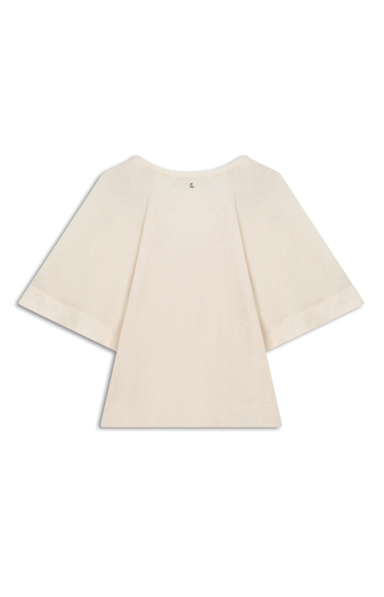 Blusa Linho Raglan Areia