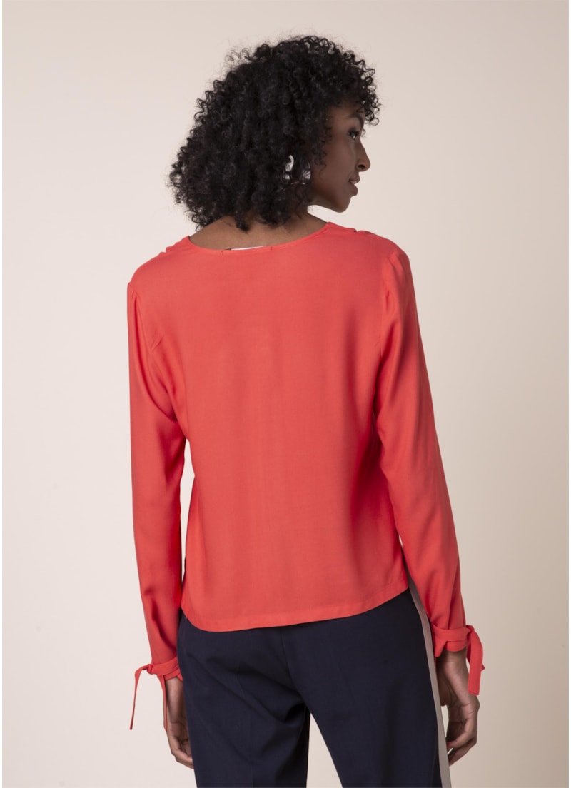 Blusa Lisa Amarração Vermelho Vivo