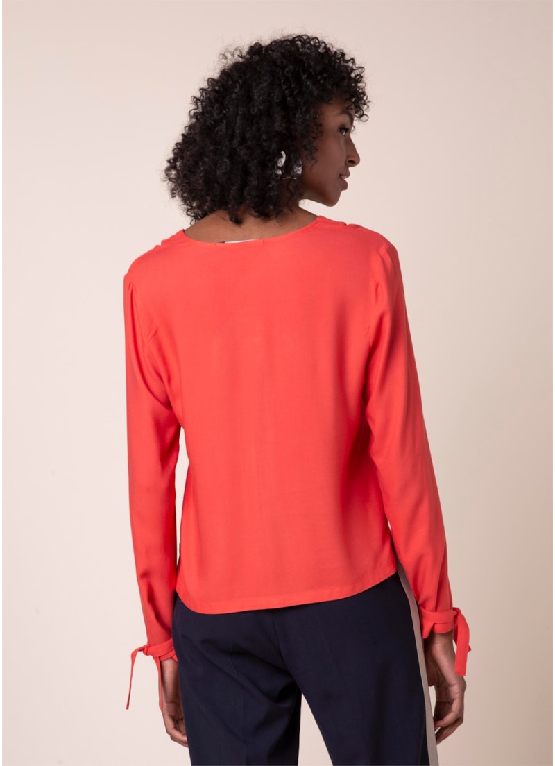 Blusa Lisa Amarração Vermelho Vivo