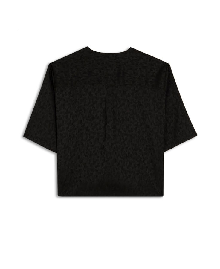 Blusa Lisa Bolsos Preto