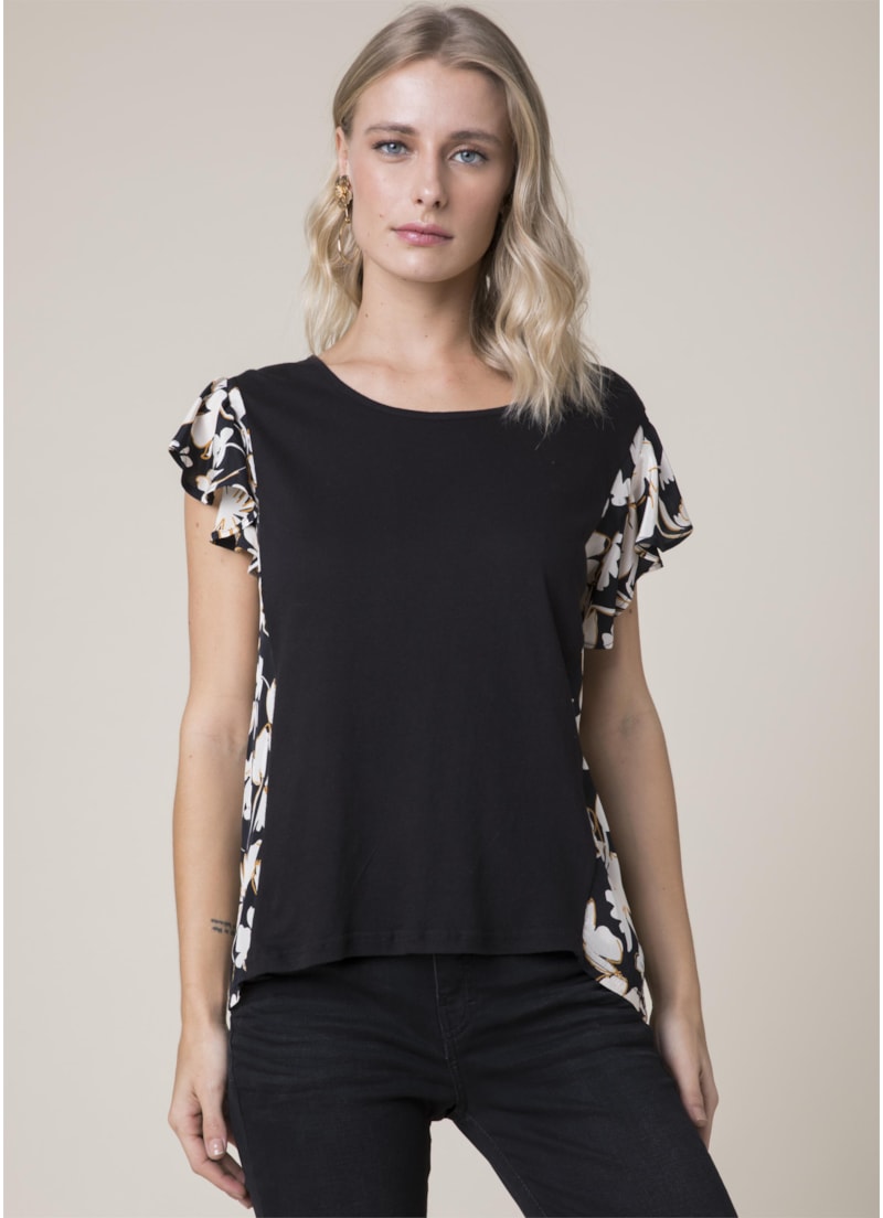 Blusa Listra Lateral Preto