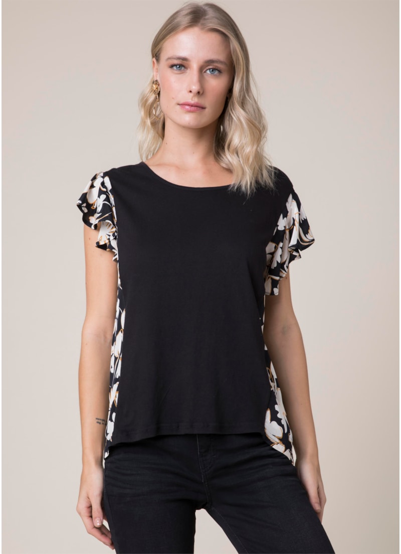 Blusa Listra Lateral Preto