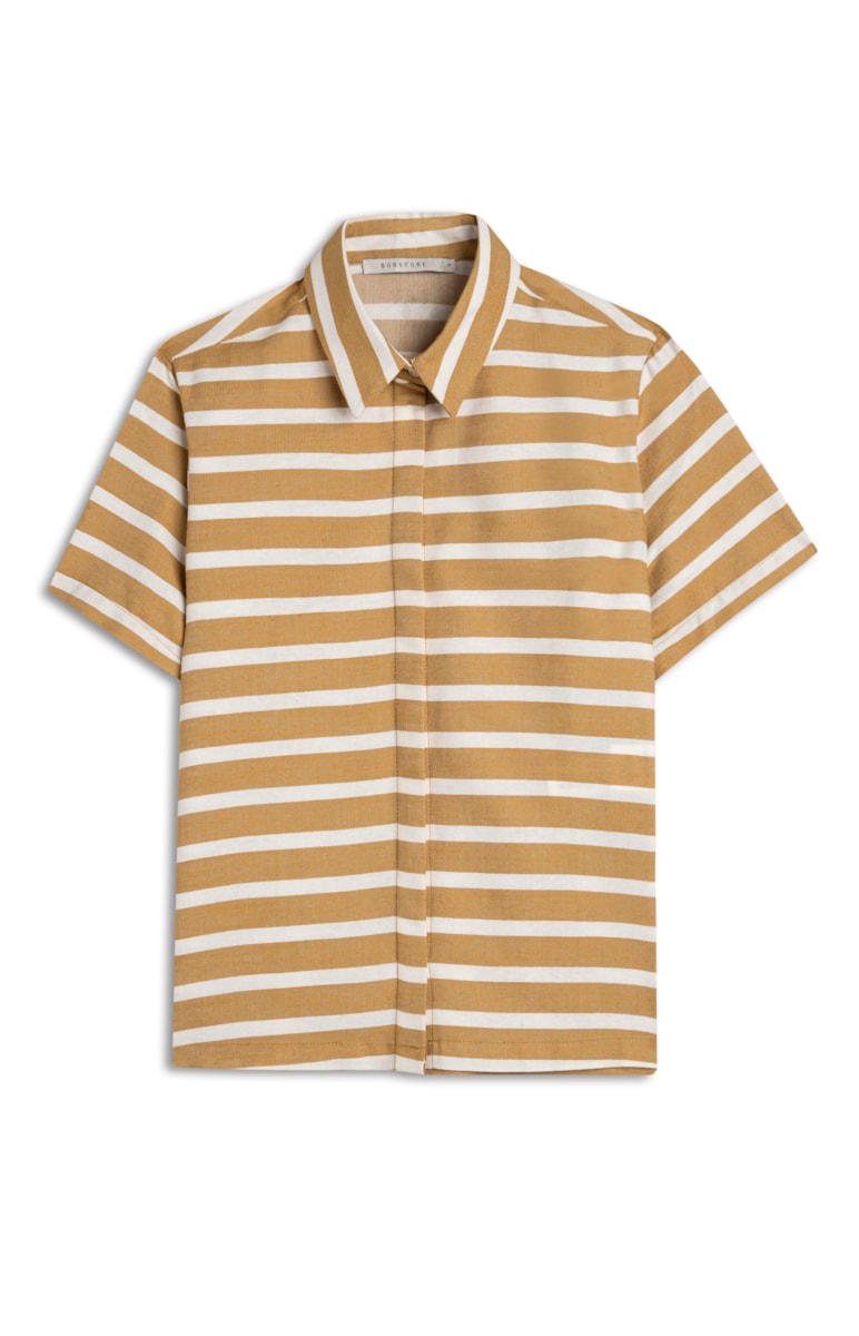 Blusa Listras Mostarda