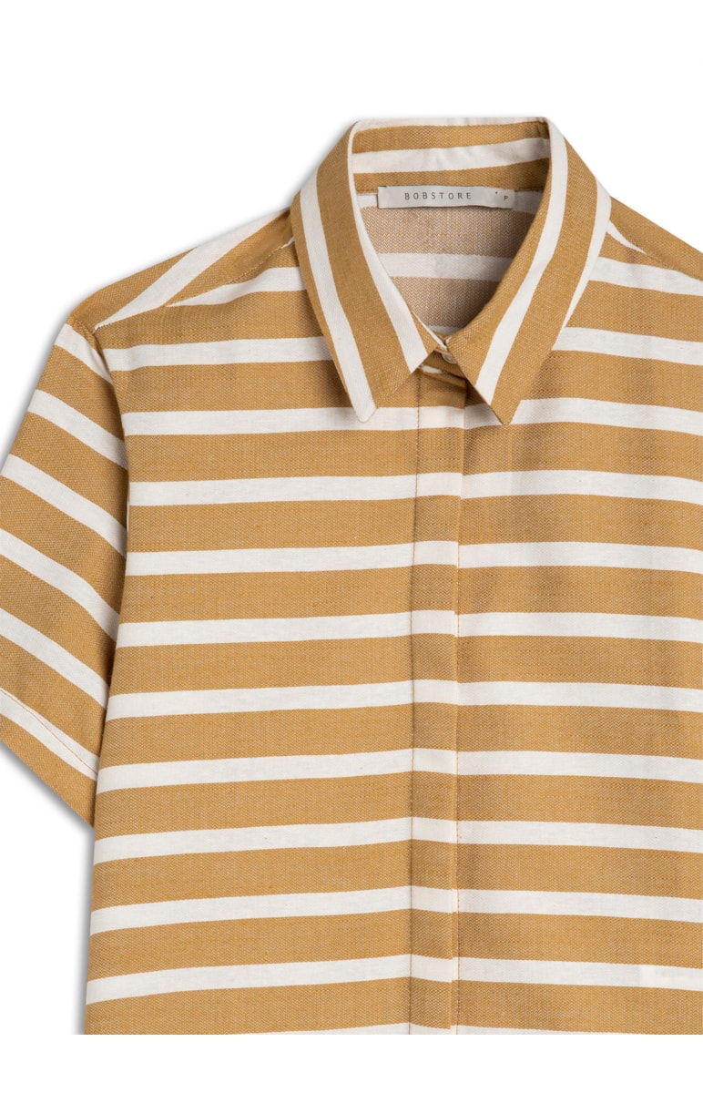 Blusa Listras Mostarda