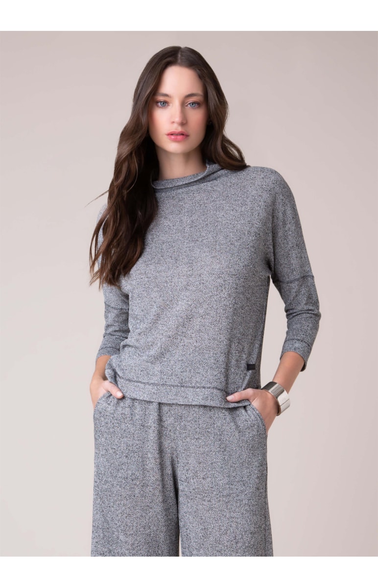 Blusa Malha Tricot Preto