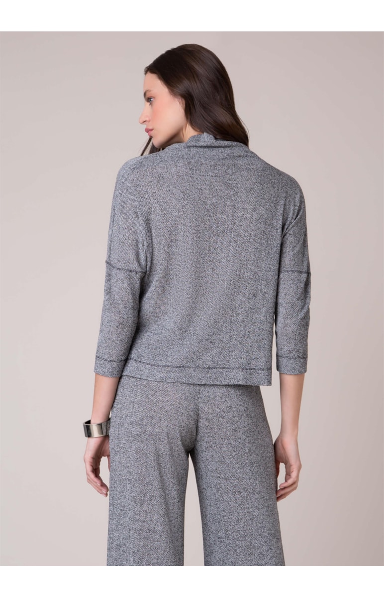 Blusa Malha Tricot Preto