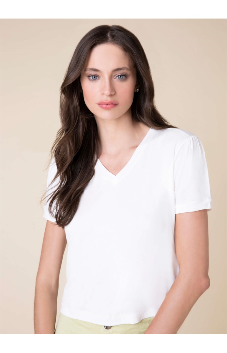 Blusa Manga Bufante Off White