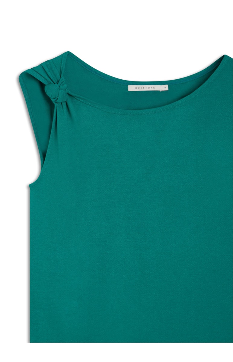 Blusa Manga Curta Ombro So Verde Claro