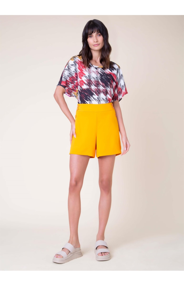 Blusa Manga Morcego Estampada Estampado
