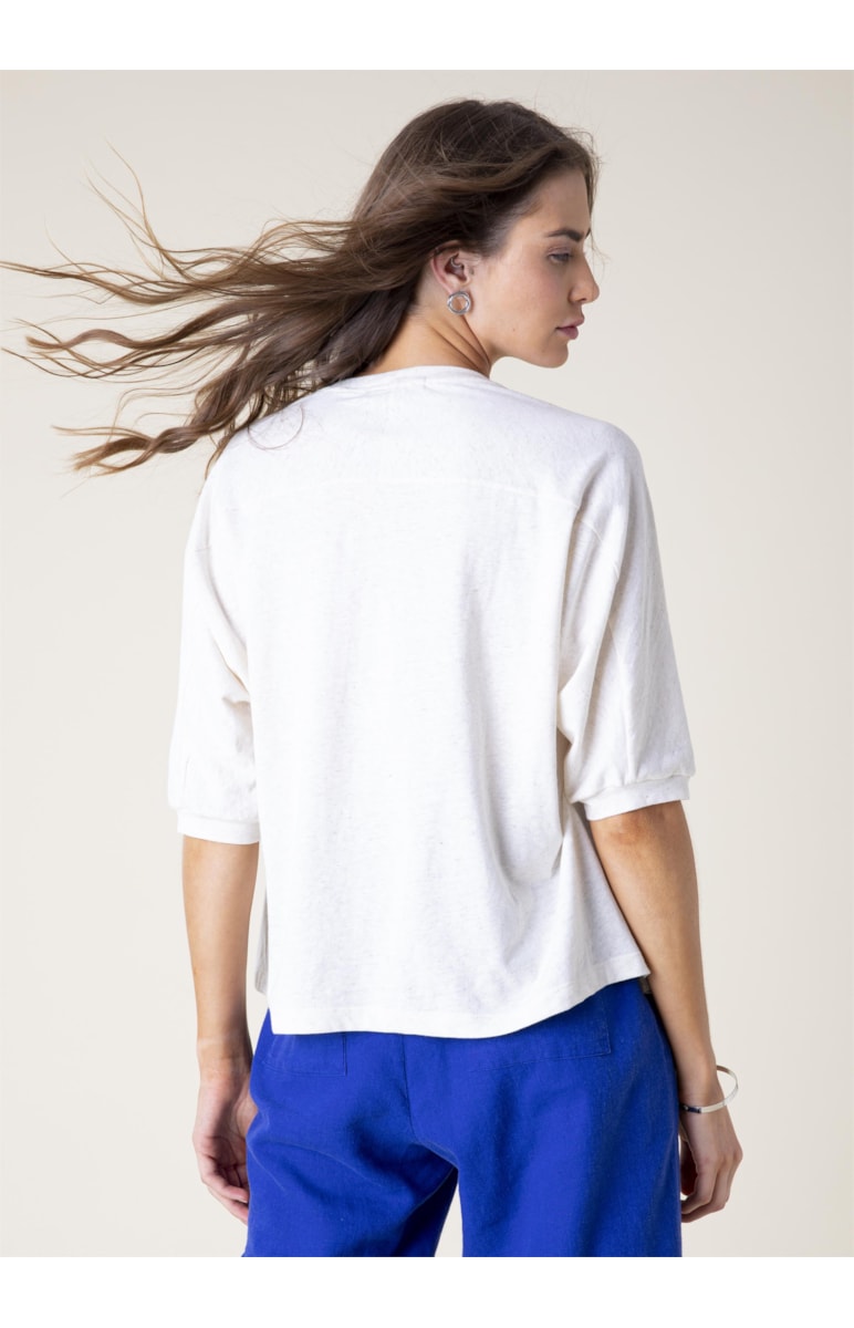 Blusa Manga Morcego Naturalinho Natural