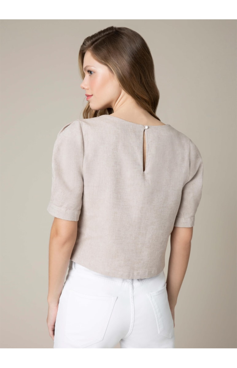 Blusa Mc Bufante Bege Mescla