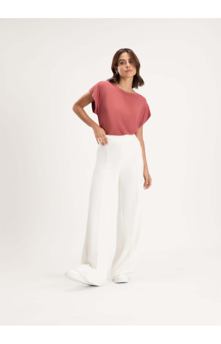 Blusa Modal Basics Rosa Dirty