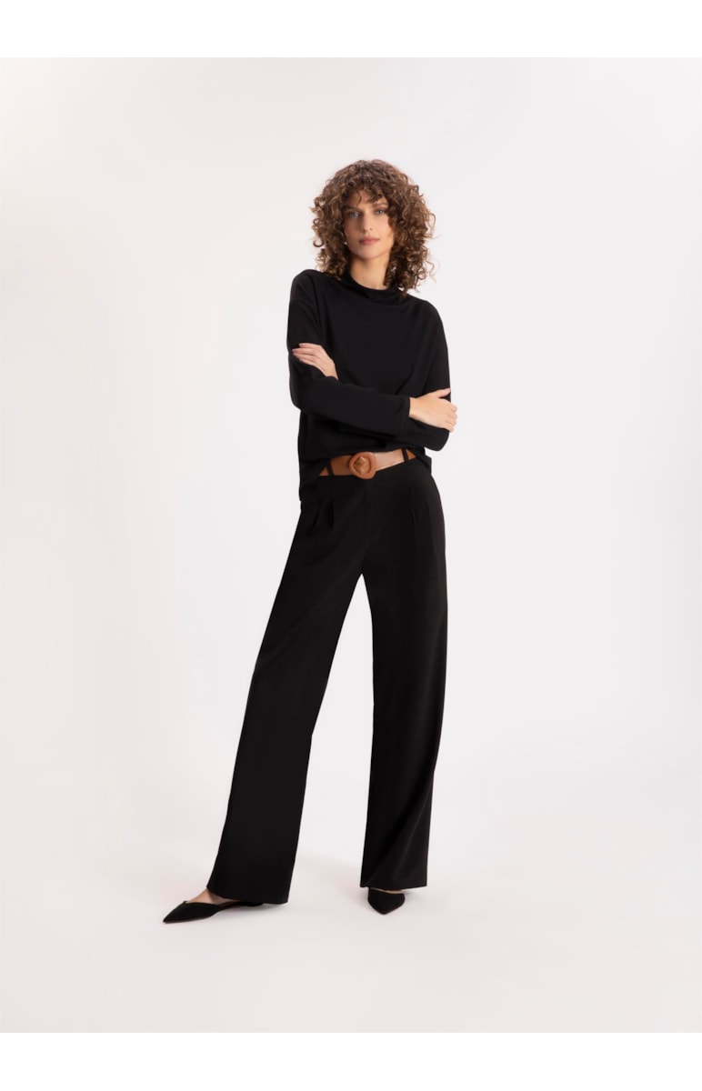 Blusa Moletinho Heavy Manga Longa Preto