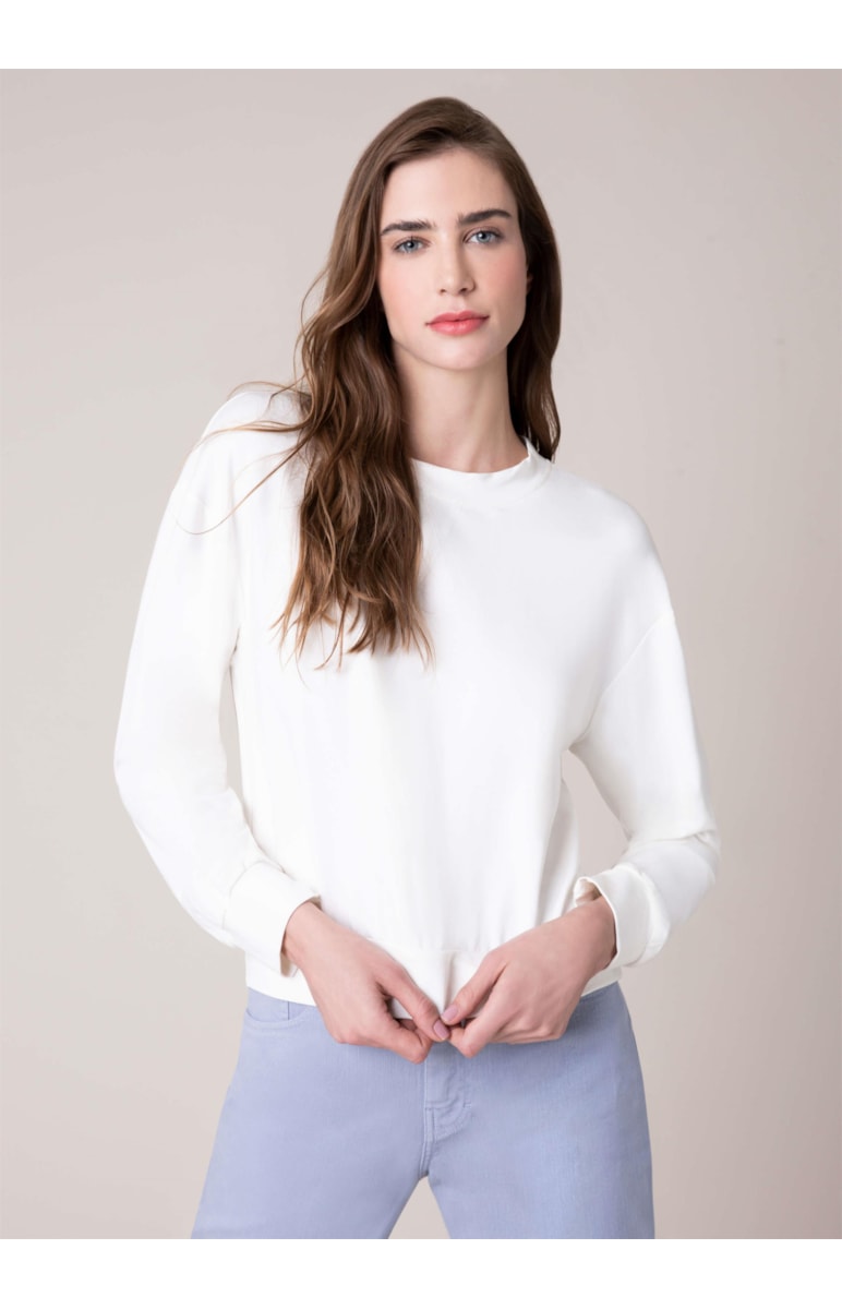 Blusa Moletinho Off White